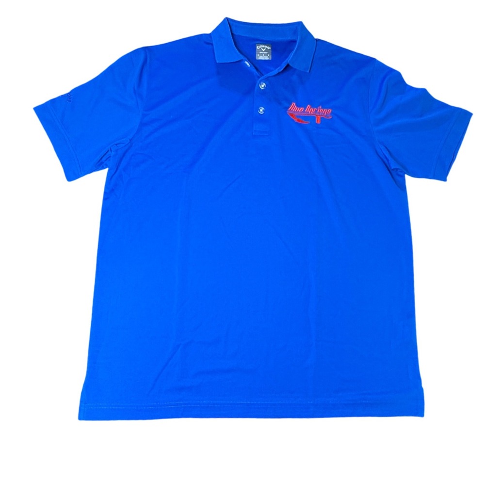 Callaway Golf Polo Shirt Opti-Dri‎ Blue Springs Boat Co. Logo Large